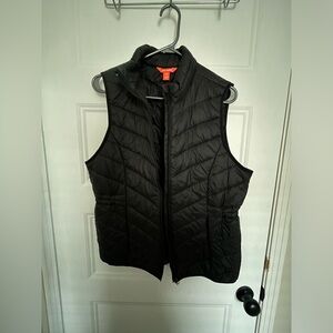 Women's Black Quilted Vest